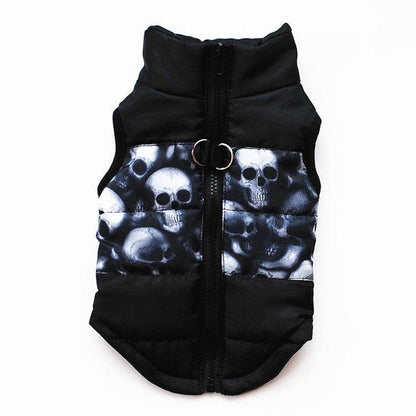 Cozy Striped Pet Jacket With Traction Buckle - Perfect For Autumn And Winter!-8