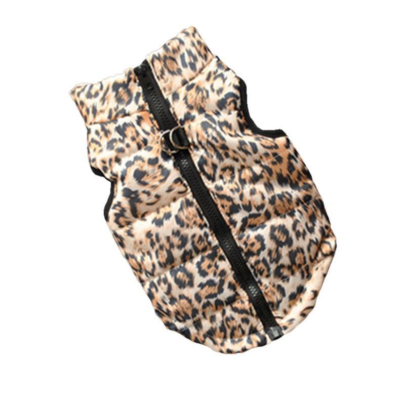 Cozy Striped Pet Jacket With Traction Buckle - Perfect For Autumn And Winter!-16